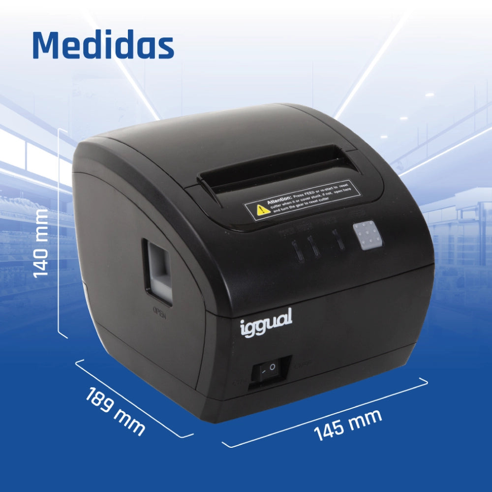 Impressora iggual térmica TP EASY 80 USB+RJ11 WiFi - imagem 12