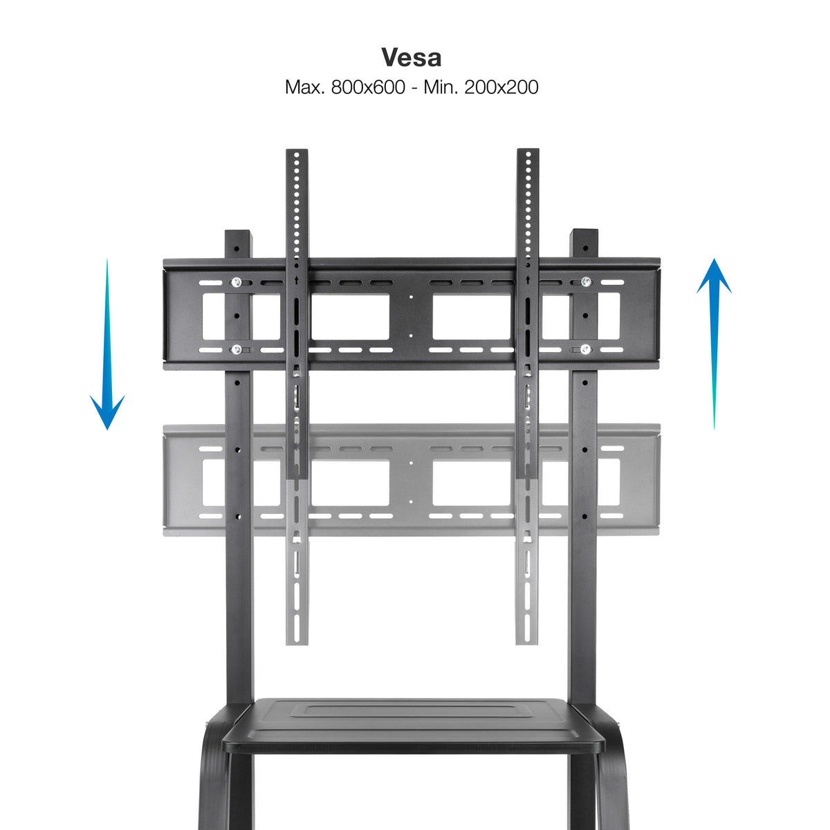 Tooq FS20101M-B Soporte suelo ruedas Coloso 37-100 - imagem 7