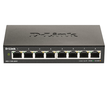 Switch de Rede D-Link DGS-1100-08V2/E Smart 8xGbE L2