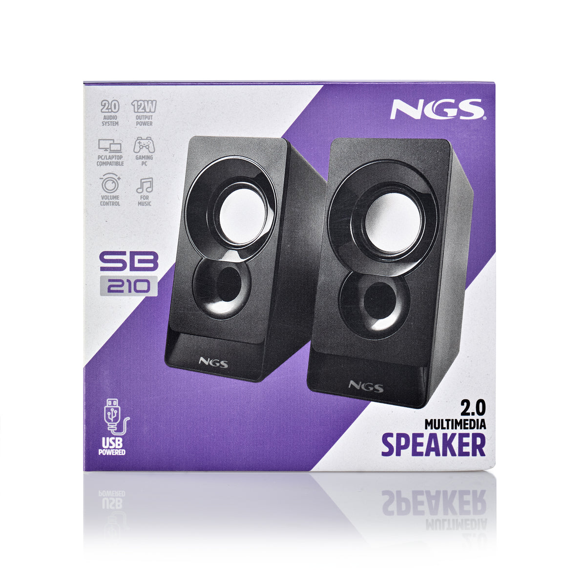 Coluna NGS PC SB210 2.0 12W USB - imagem 11