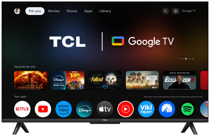 Televisão TCL 43T69C TV 43" Qled 4K Google TV