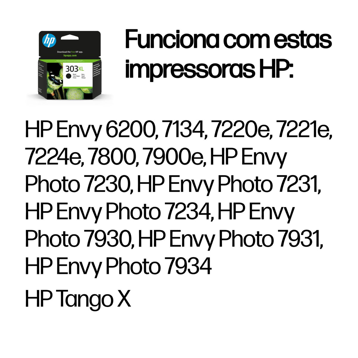 HP Ink 303XL / T6N04AE preto XL - imagem 3