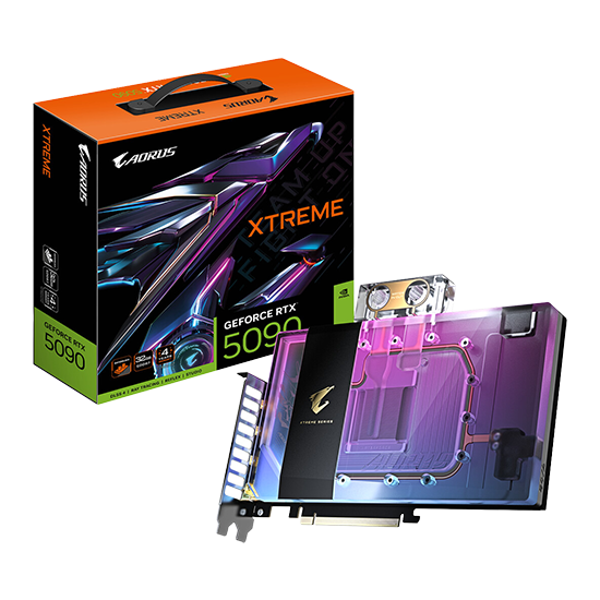 VGA Gigabyte AORUS GeForce RTX 5090 XTREME WATERFORCE 32GB