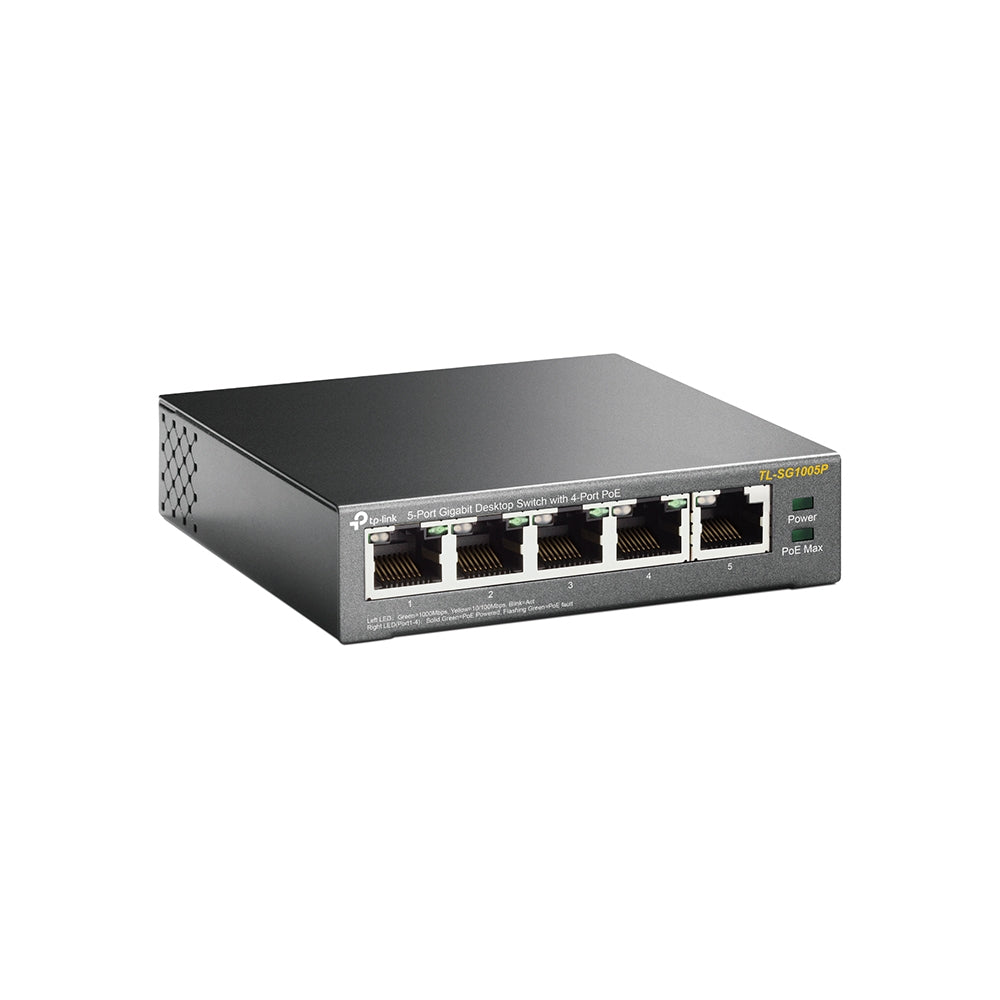 Switch de Rede TP-LINK TL-SG1005P 5xGB 4xPoE - imagem 6