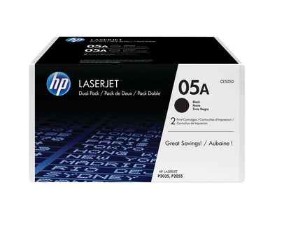 HP Toner 05A / CE505D preto conjunto de 2