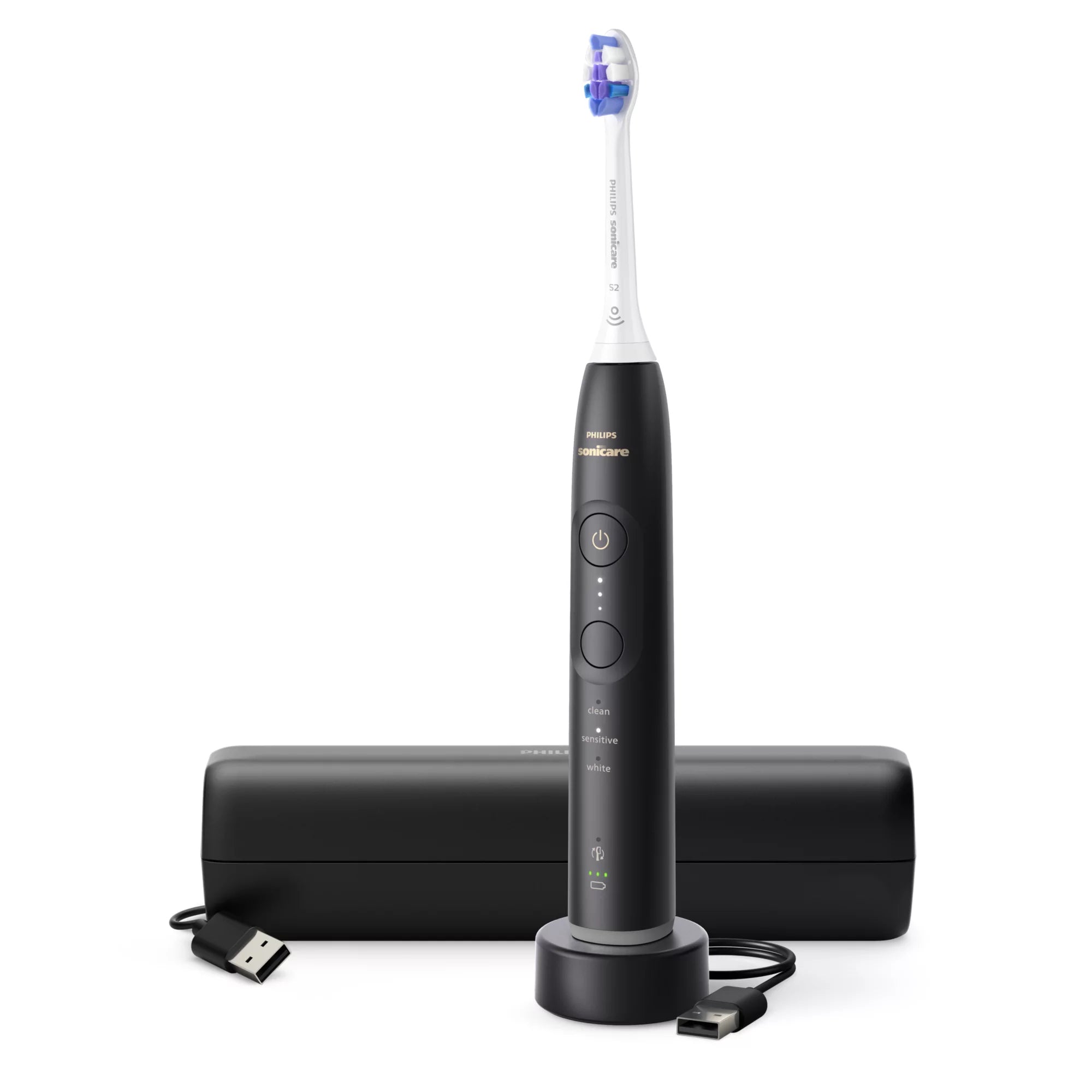Escova de Dentes Elétrica Philips Sonicare 6500 mit Etui / HX7411/02 preto Standard