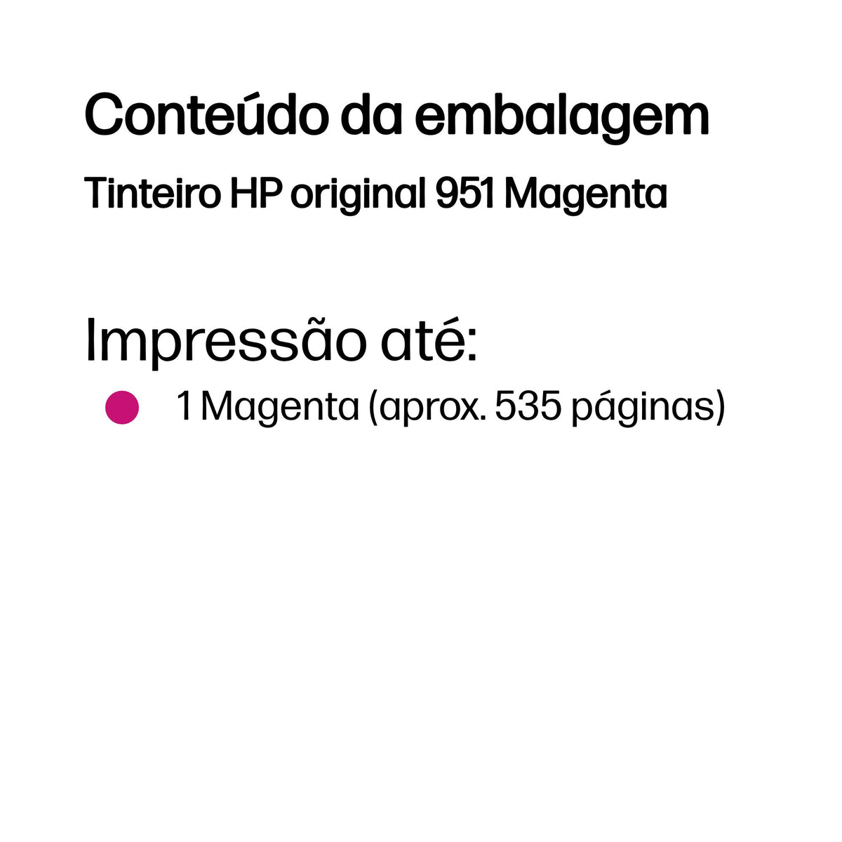 HP Ink 951 / CN051AE Magenta - imagem 4