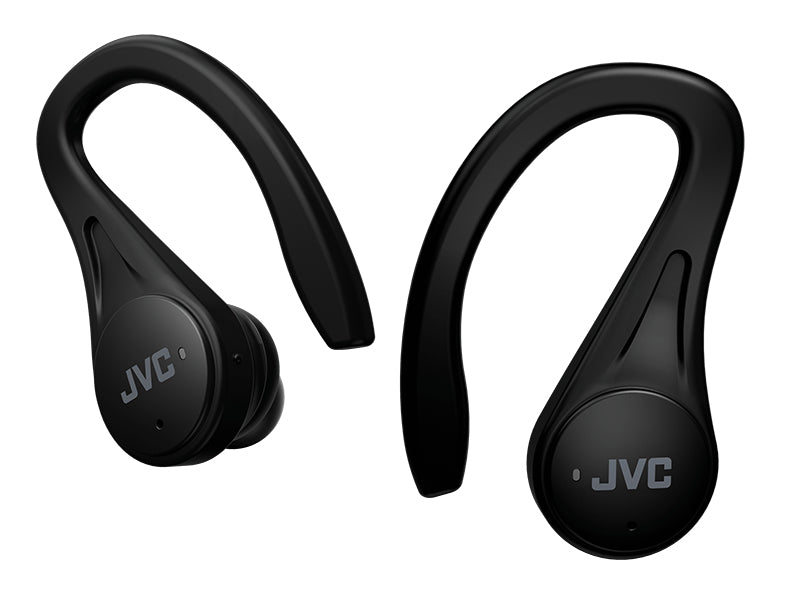 Auscultadores Bluetooth JVC HA-EC25T com caixa de carregamento/ Autonomia 7.5h/ Preto