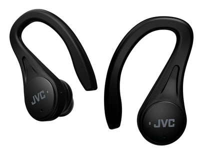 Auscultadores Bluetooth JVC HA-EC25T com caixa de carregamento/ Autonomia 7.5h/ Preto