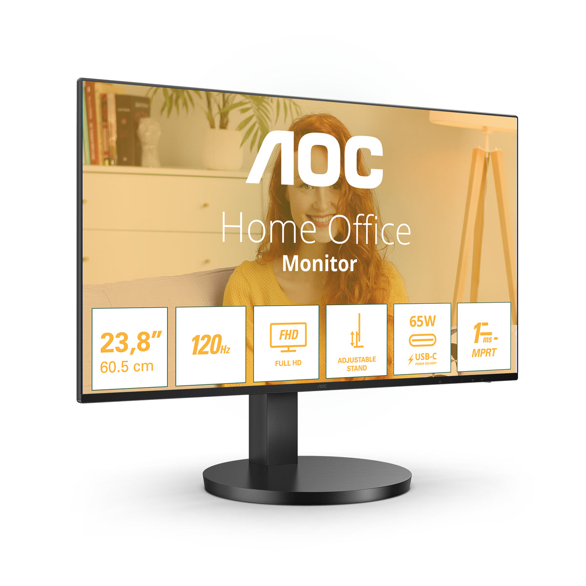 Monitor Profissional AOC 27B3CF2 27"/ Full HD / Multimédia / Ajuste em altura