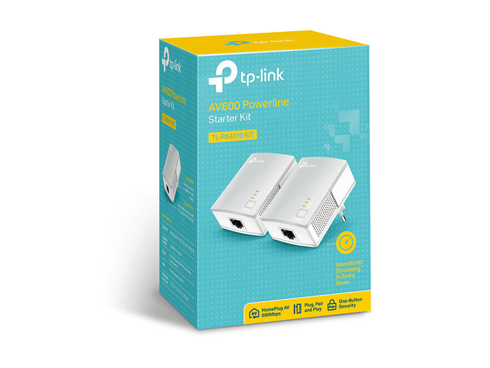 Adaptador de Rede TP-LINK TL-PA4010 KIT Powerline AV600 Mini - imagem 4