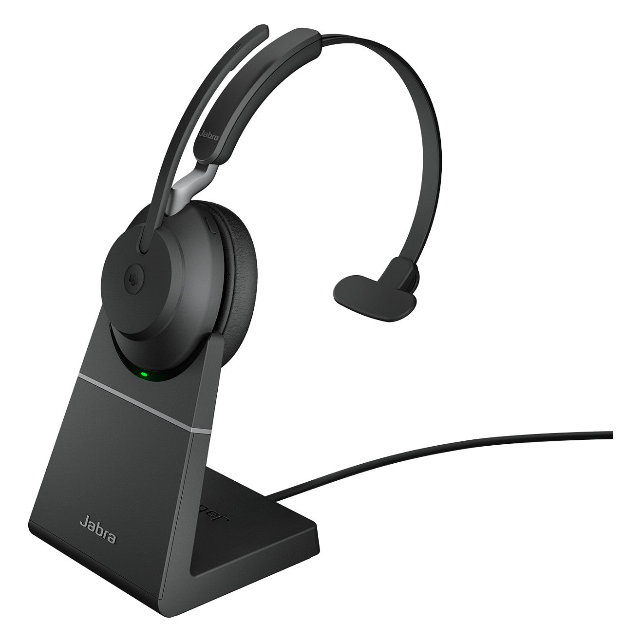 Jabra Evolve2 65 Mono MS + Ladestation + Link 380a, schwarz - Jabra