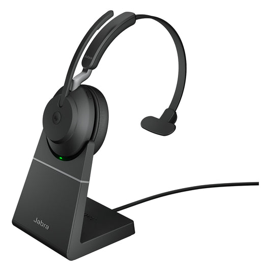 Jabra Evolve2 65 Mono MS + Ladestation + Link 380a, schwarz - Jabra