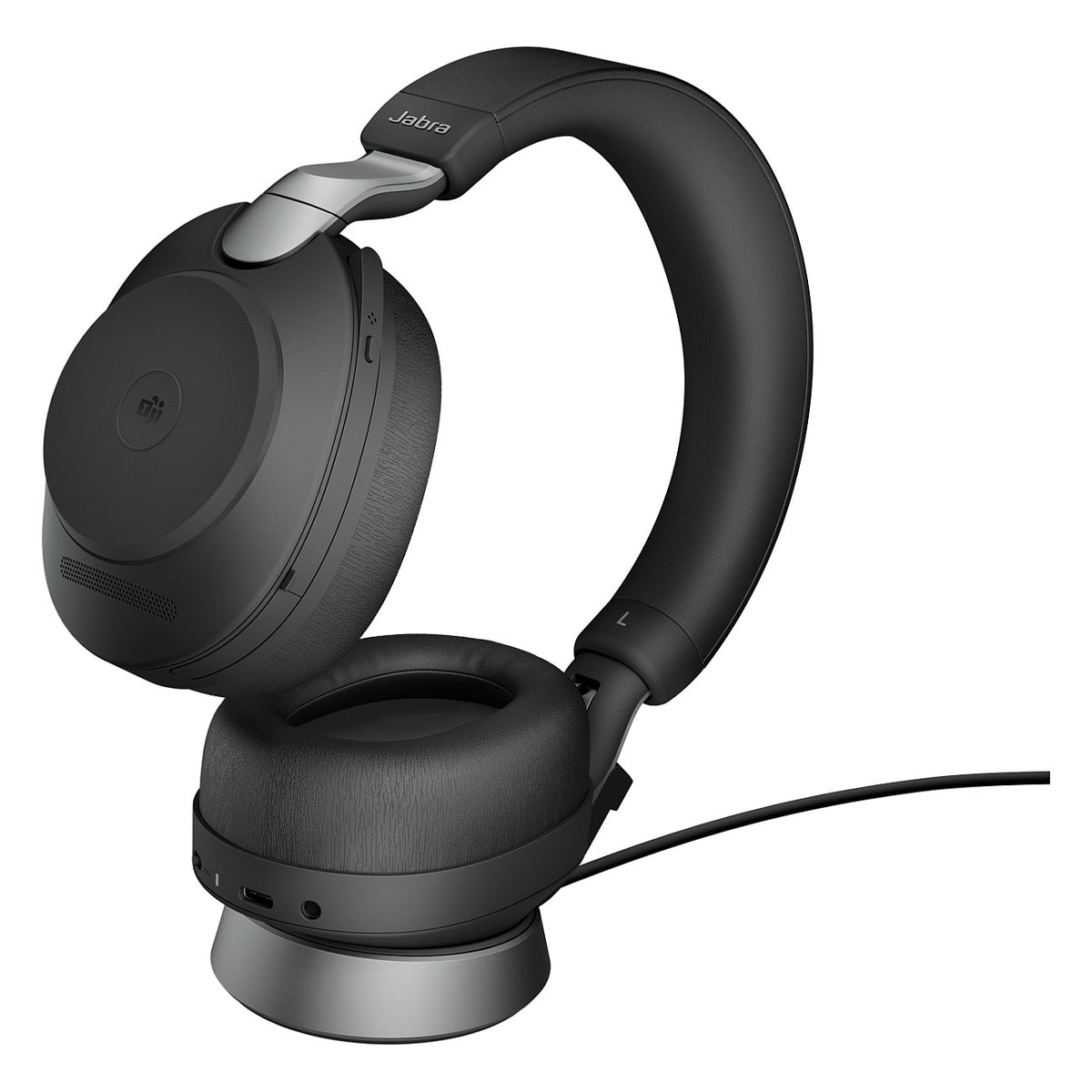 Jabra Evolve2 85 Stereo MS + Ladestation + Link 380 USB-C, schwarz - Jabra