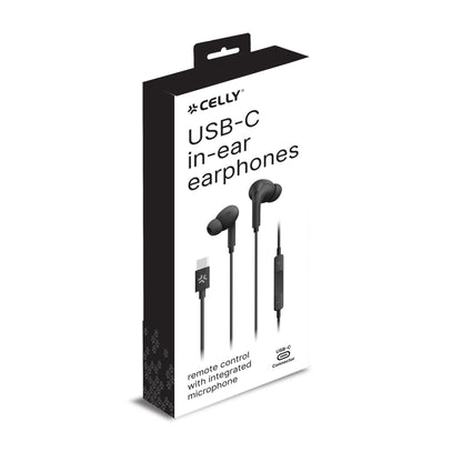 Auscultadores Celly cable Usb-C Preto - imagem 4