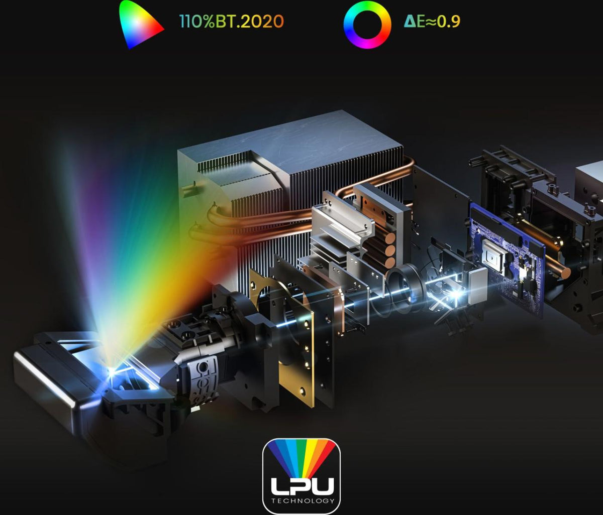 Projetor Hisense 4K Smart Laser Cinema PT1 GMG / 20016800 preto - imagem 4