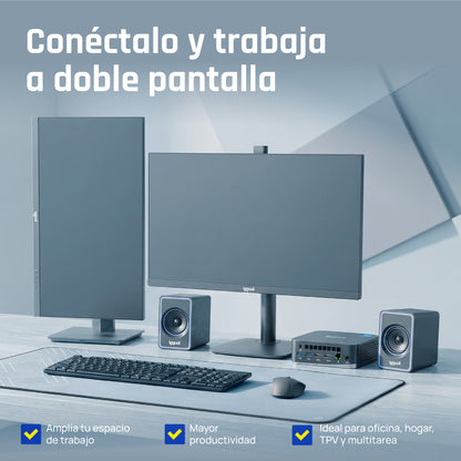 Mini PC iggual Teseracto i5 1235U 8+256 2HDMI W11P - imagem 12