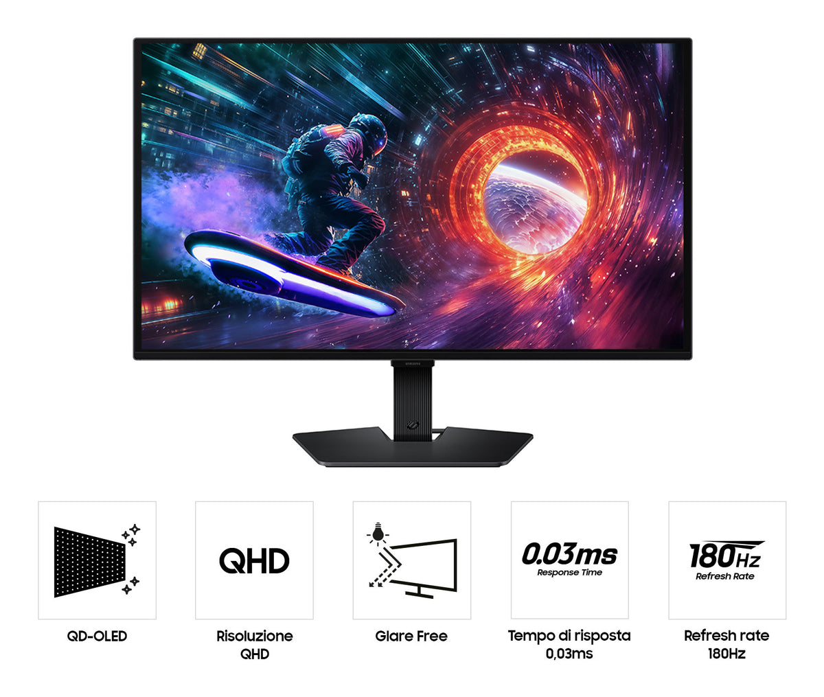 Monitor Samsung Odyssey S27FG502SU / LS27FG502SUXEN preto - imagem 4