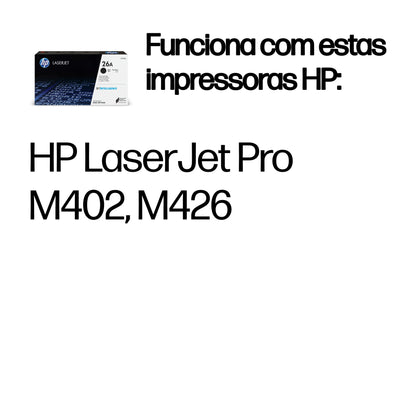HP toner 26A Preto - imagem 3