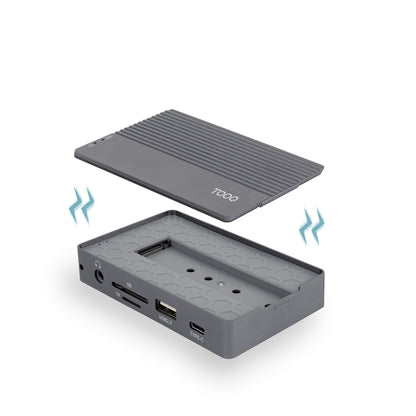 Caixa para Disco Tooq Caja Externa+HUB M.2 NGFF/NVMe USB3.2 Gen3 - imagem 4