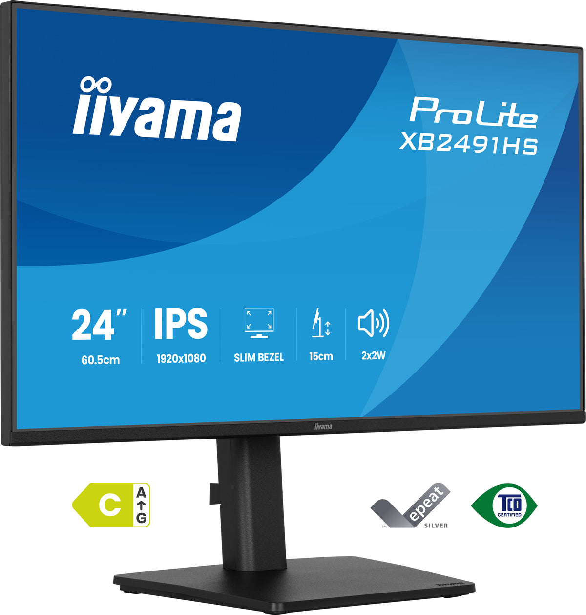 Monitor iiyama ProLite XB2491HS / XB2491HS-B1 preto