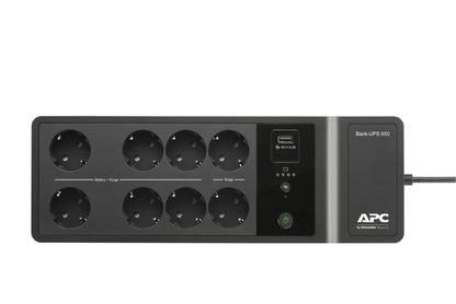 UPS APC Back 650VA/400W 8 tomas Schuko USB A+C - imagem 16