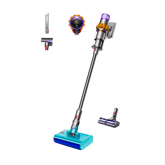 Dyson Vacuum Cleaner V15s Detect Submarine - Nickel/Satin Yellow