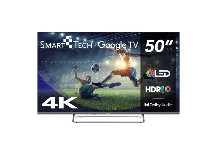TV QLED SMART TECH UHD 50" 50QG02V GOOGLE TV NOVEDAD