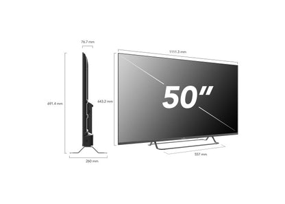 TV QLED SMART TECH UHD 50" 50QG02V GOOGLE TV NOVEDAD