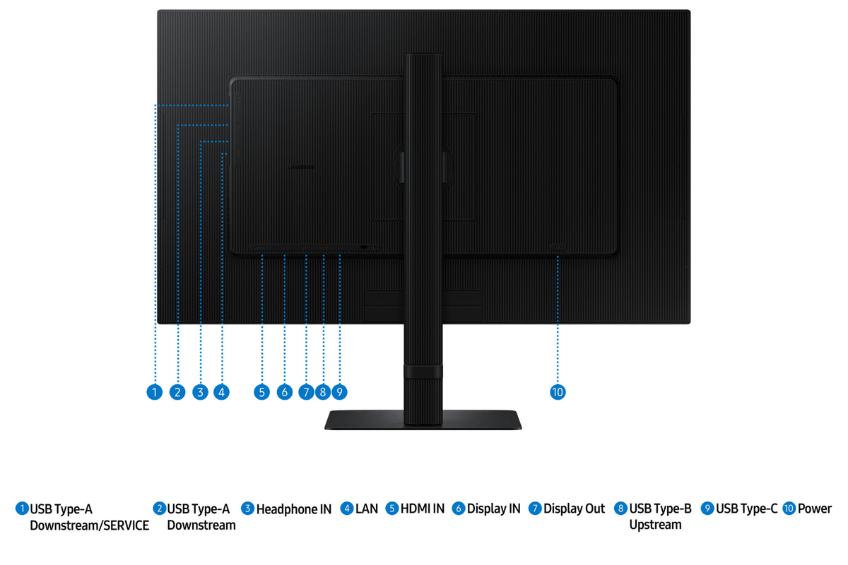 Monitor Samsung ViewFinity LS27D604UAU / LS27D604UAUXEN preto - imagem 16