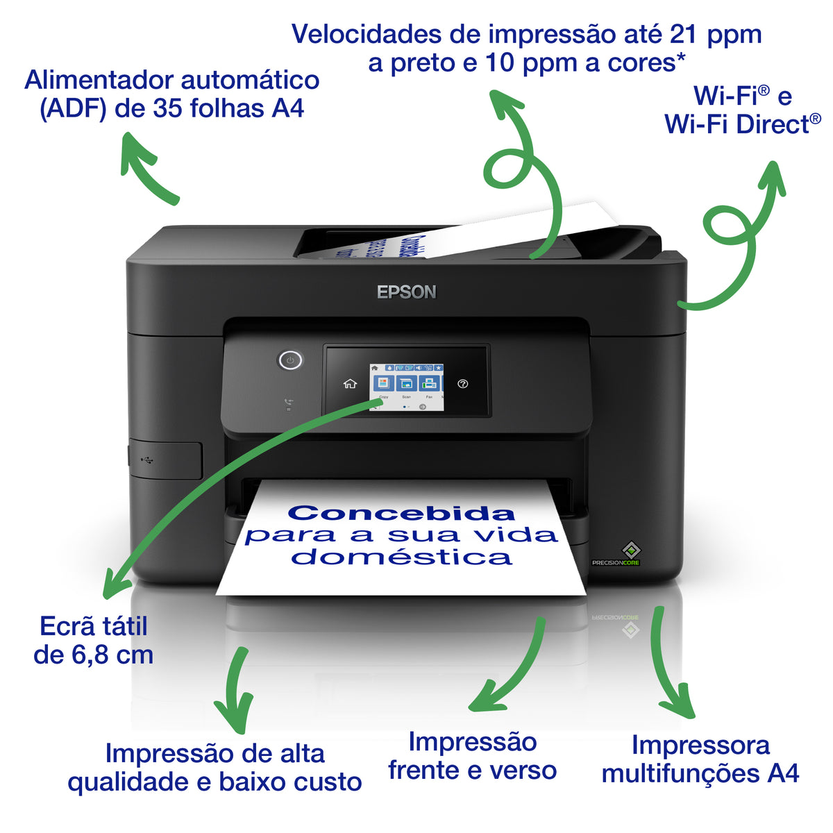 Impressora multifunções Epson Multifunções WorkForce Pro WF-3820DWF - imagem 8