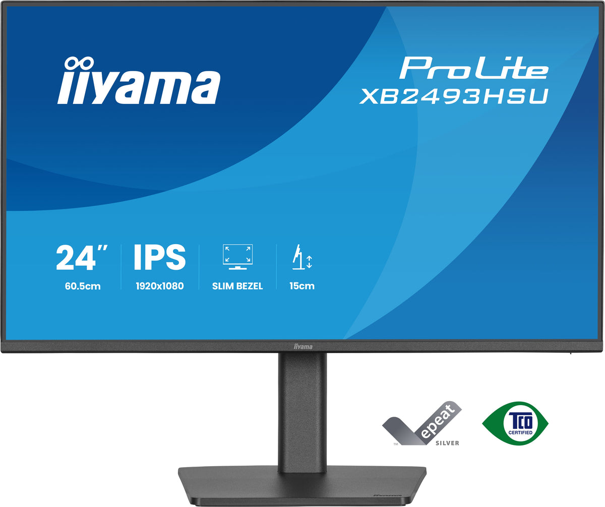 Monitor iiyama ProLite XB2493HSU / XB2493HSU-B1 preto - imagem 2