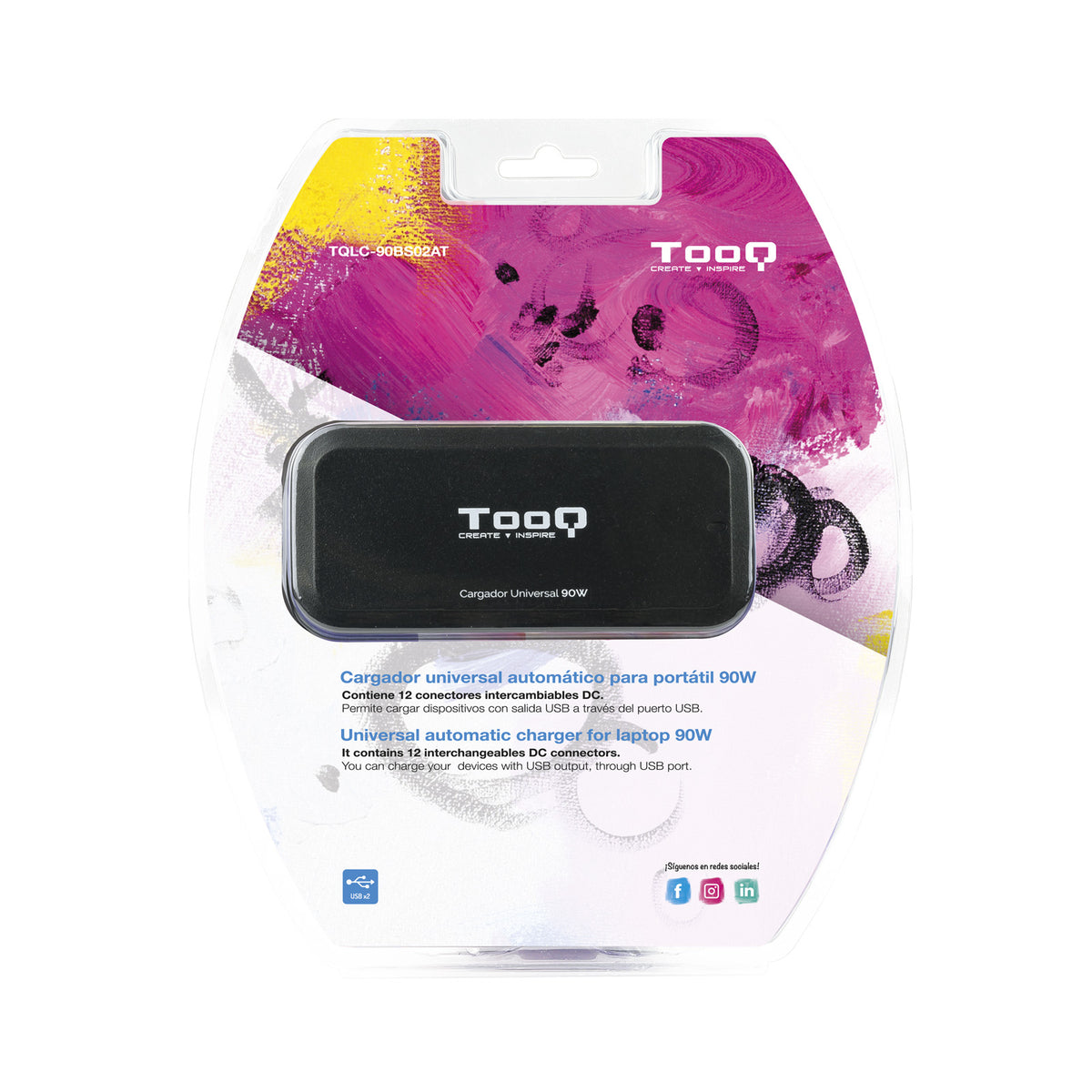 Carregador para Portátil Tooq universal Portátil automático 90w - imagem 10