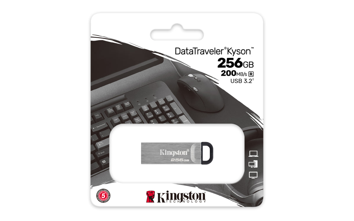 Pen USB Kingston DataTraveler DTKN 256GB USB 3.2 Gen1 Plat - imagem 7
