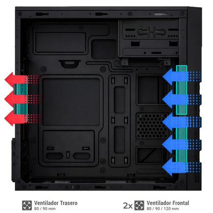 Caixa de Computador Coolbox CAJA MATX M680 USB-C 3.2 GEN1 FTE 500W - imagem 4