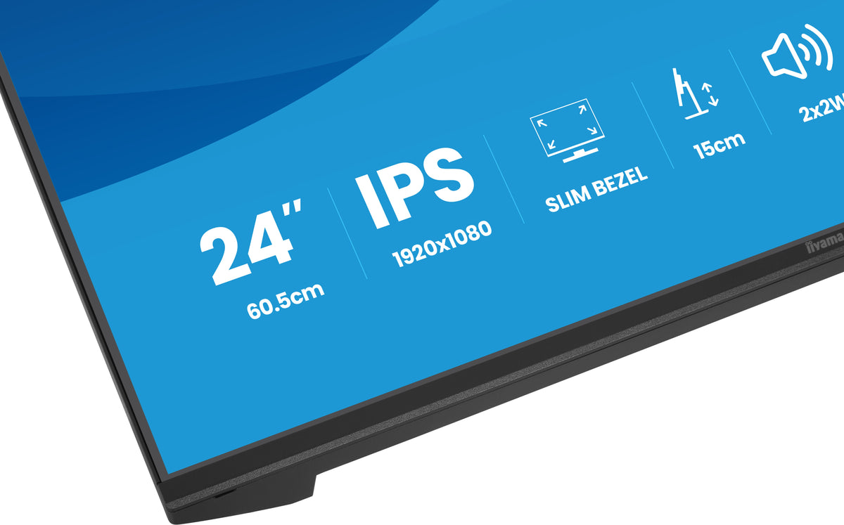 Monitor iiyama ProLite XB2491HS / XB2491HS-B1 preto - imagem 11