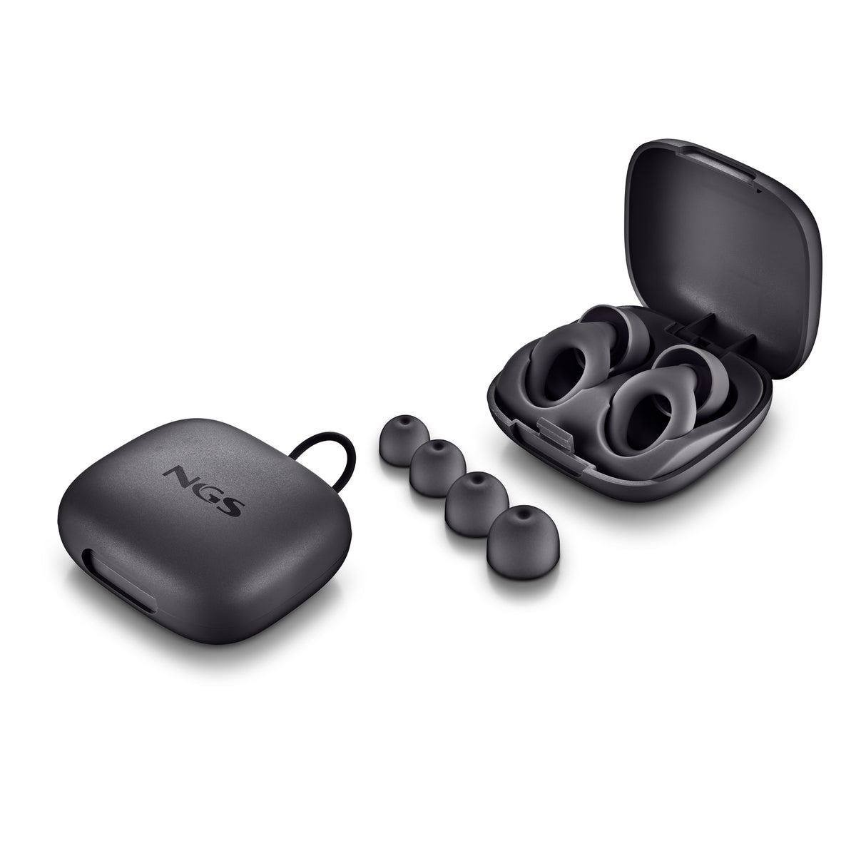 NGS NOONBLACK TAPONES SILICONA Bolsa Preto