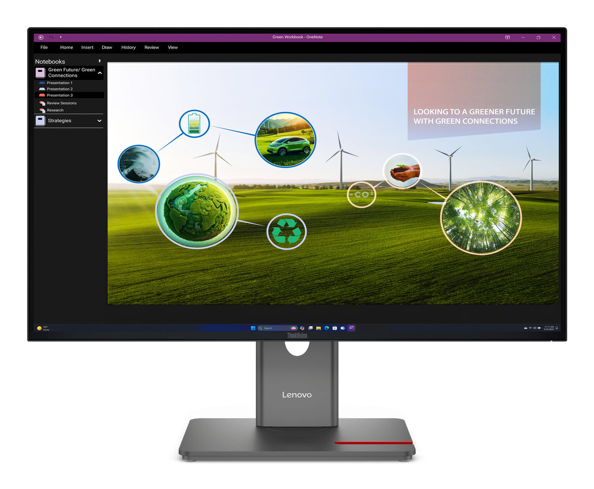Lenovo LED-Display ThinkVision P27Q-40 - 68.6 cm (27") - 2560 x 1440 WQHD Lenovo ThinkVision P27Q-40 Monitor. Display diagonal: 68.6 cm (27"), Display resolution: 2560 x 1440 pixels, HD type: Quad HD, Display technology: LED, Response time: 6 ms, Nat