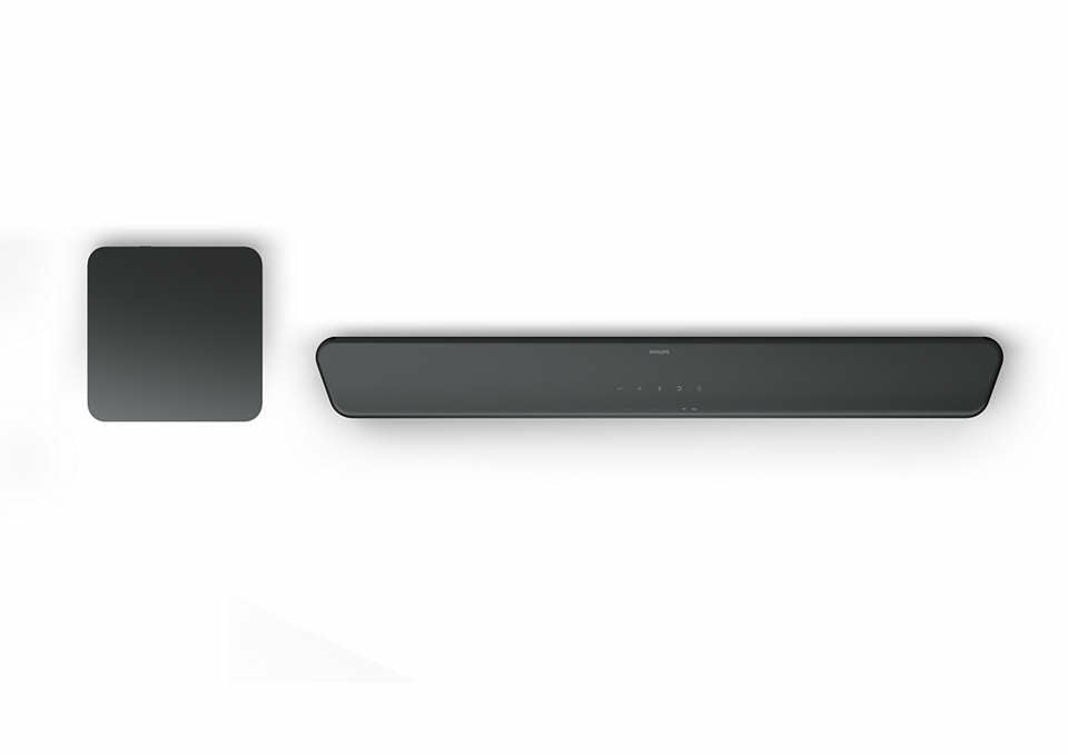 Barra de som com Bluetooth Philips TAB5309/10/ 240W/ 2.1/ Preto