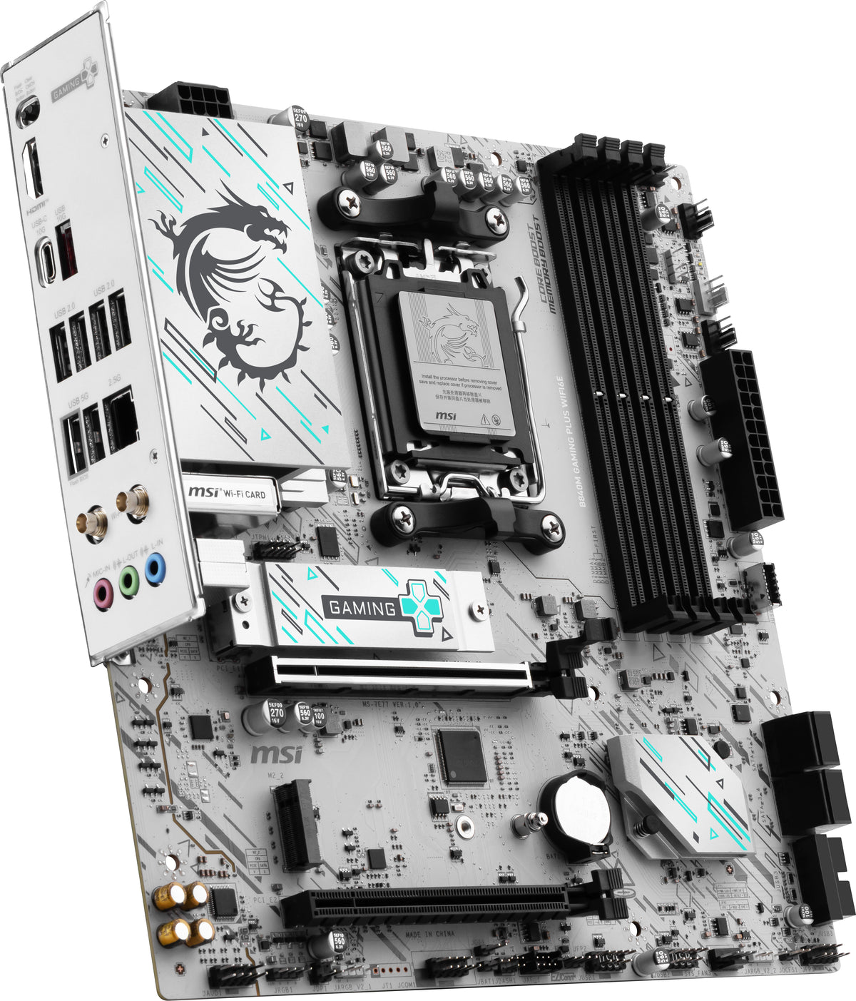 MSI Placa Base B840M de jogos PLUS WIFI6E DDR5 mATX - imagem 5