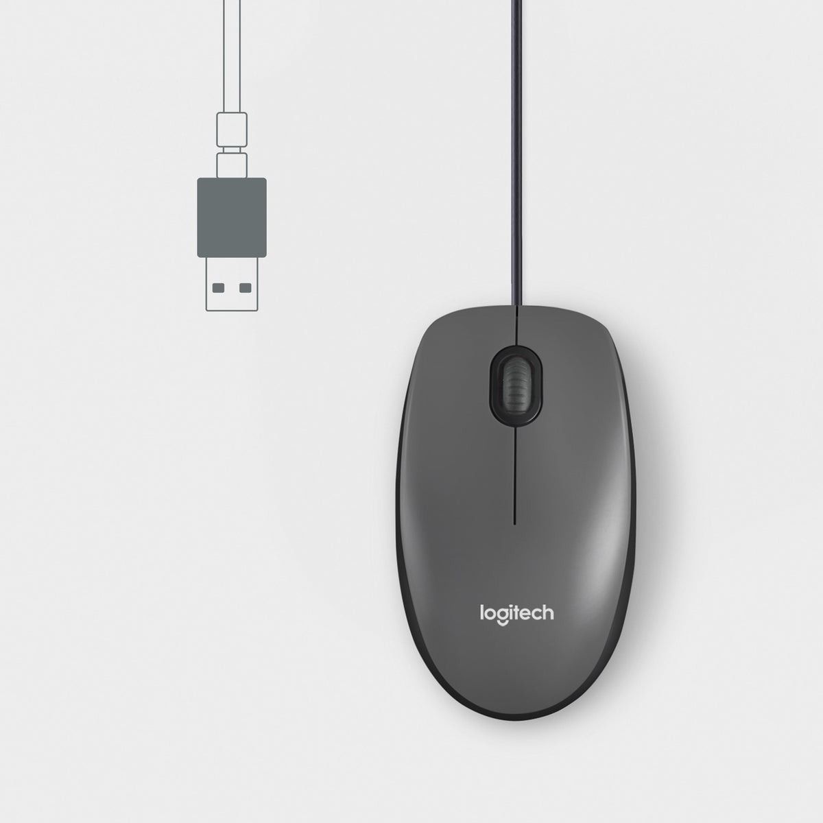 Rato Logitech M100 / 910-006652 preto - imagem 3