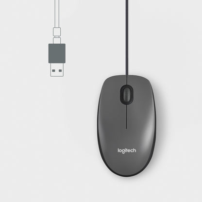 Rato Logitech M100 / 910-006652 preto - imagem 3