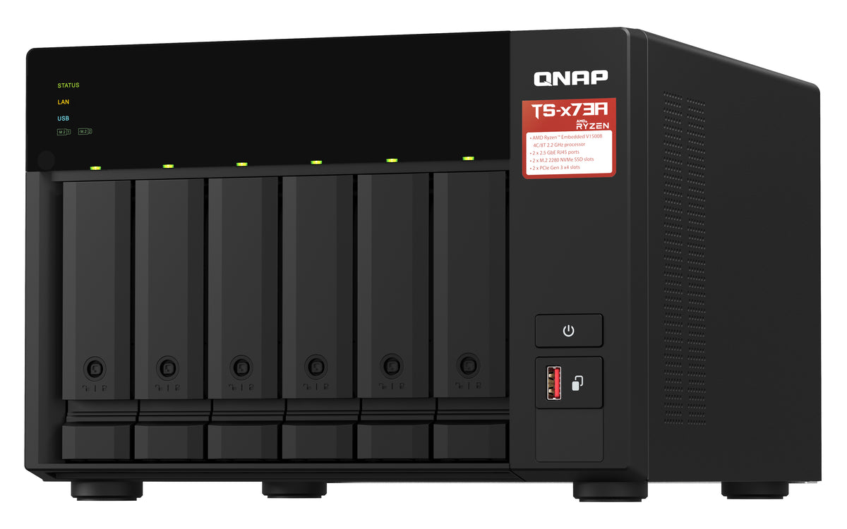 NAS Qnap TS-673A-8G 6XHDD-Bay 2x2.5GbE 3xUSB3.2 - imagem 6