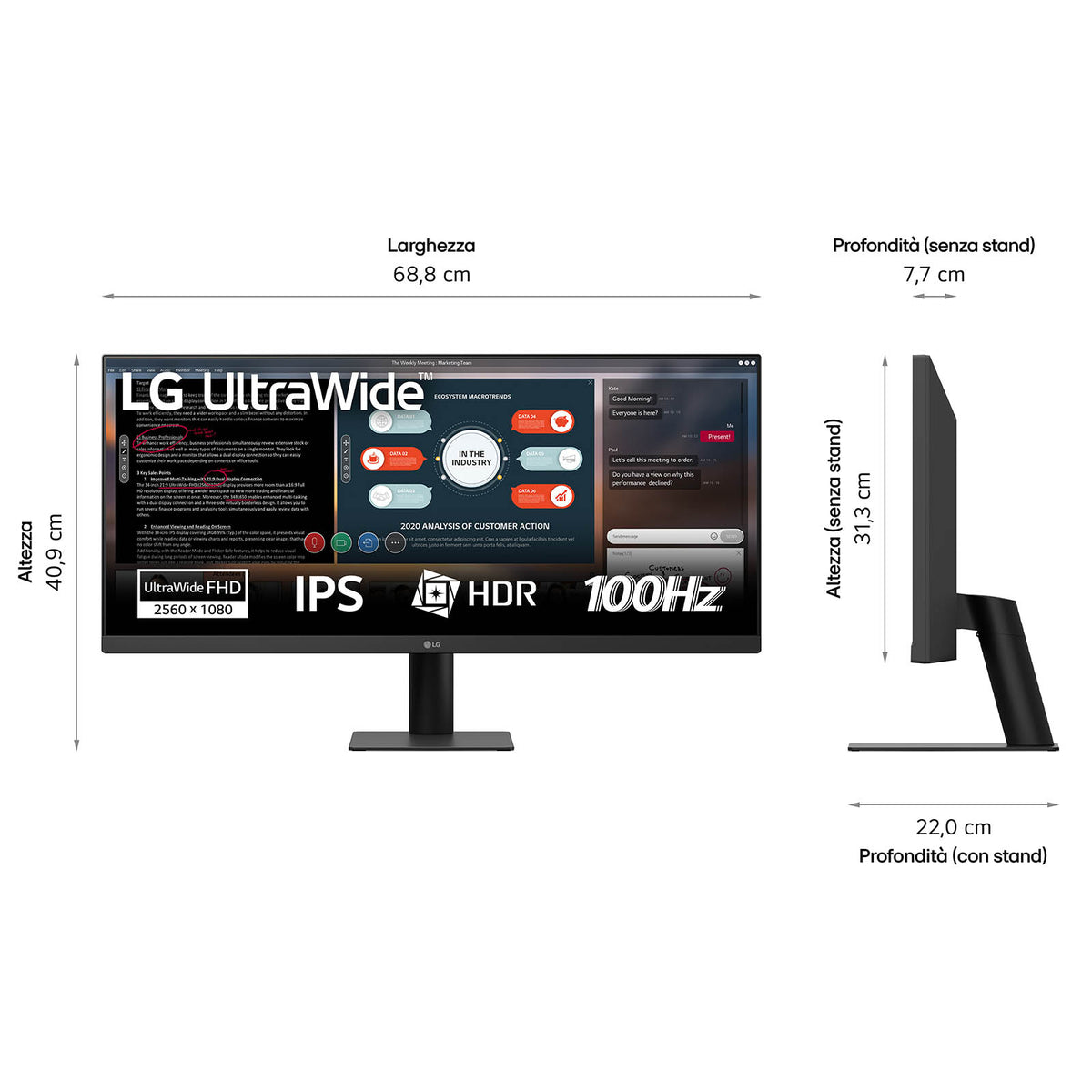 Monitor LG 29U511A-B 29" IPS WQHD100h 5ms HDMI DP - imagem 7