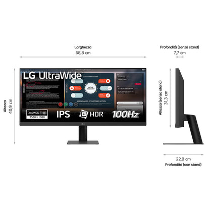 Monitor LG 29U511A-B 29" IPS WQHD100h 5ms HDMI DP - imagem 7