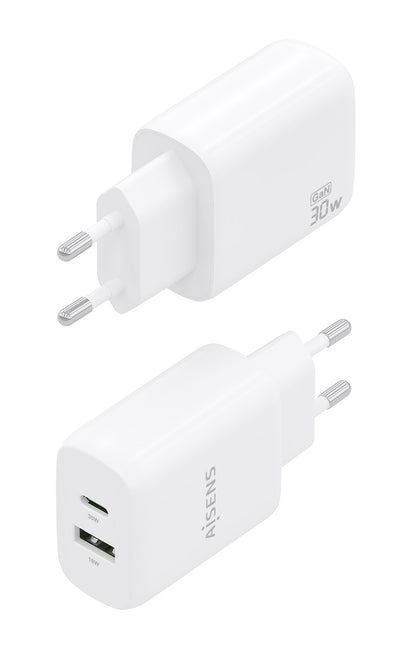 Carregador Aisens GaN 30W USB-C PD3.0 QC4.0 USB-A - imagem 4