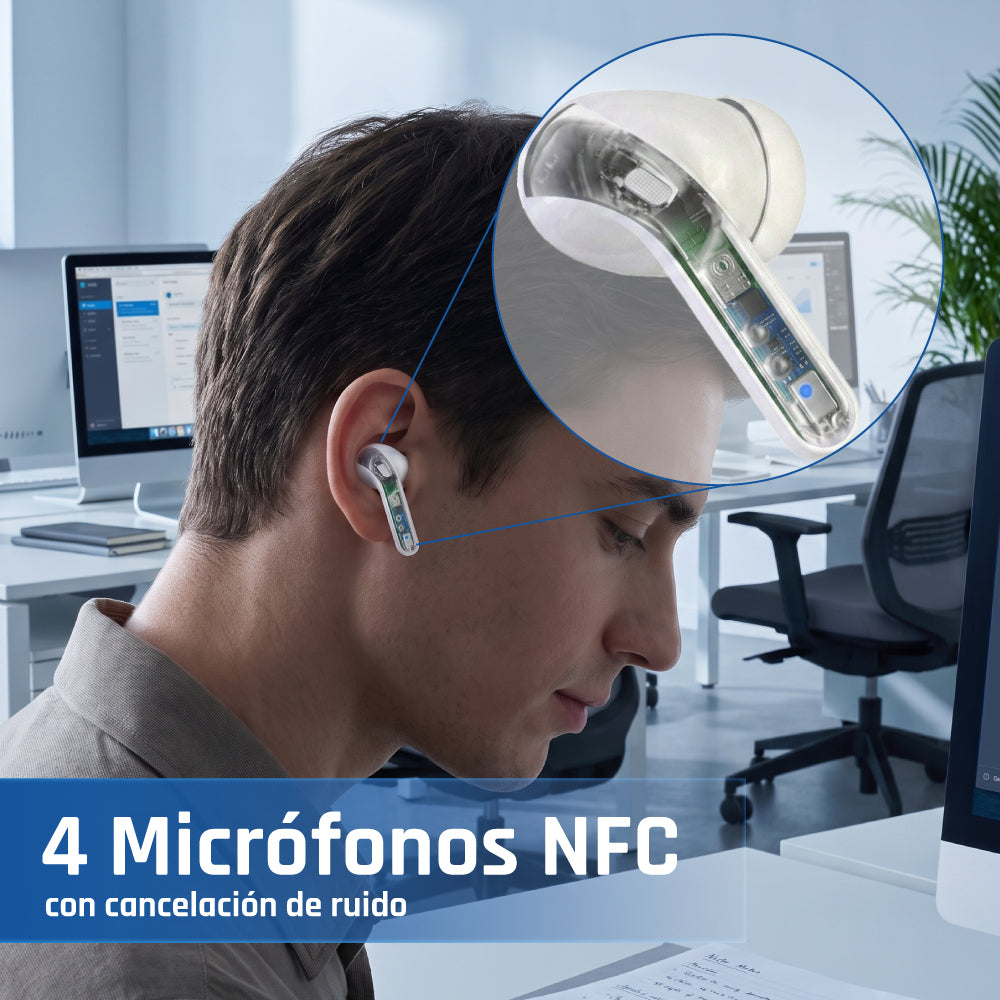 Auscultadores iggual auscultadores Sem Fios TWS Bluetooth blan - imagem 8