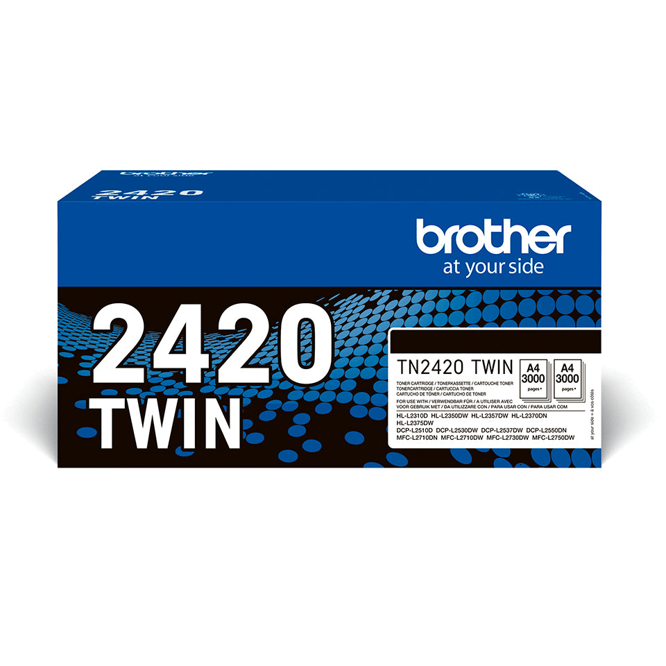 Brother toner TN2420TWIN Preto Pack 2 uds