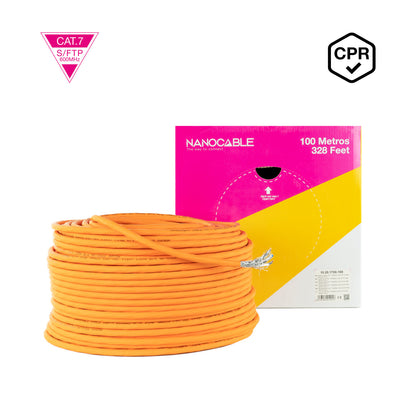 Cabo de Rede Nanocable Cabo vermelho CAT7 CPR LSZH AWG23 100M - imagem 6