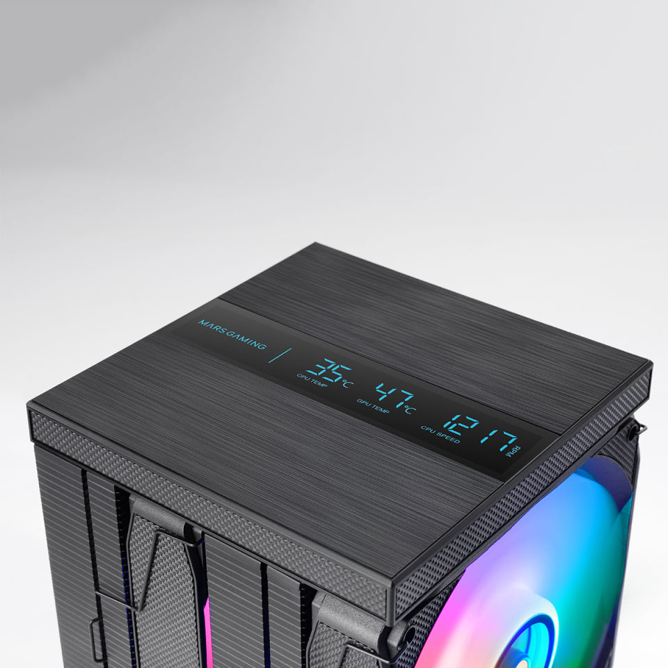 Ventilador com Disipador Mars Gaming MCPU-LCDPRO/ 12cm